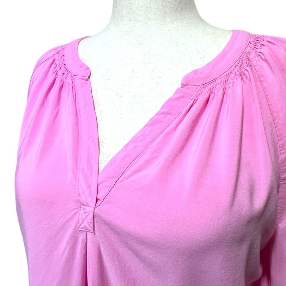 Crown & Ivy Pink 3/4 Sleeve Blouse Size XXL - Picture 3 of 6